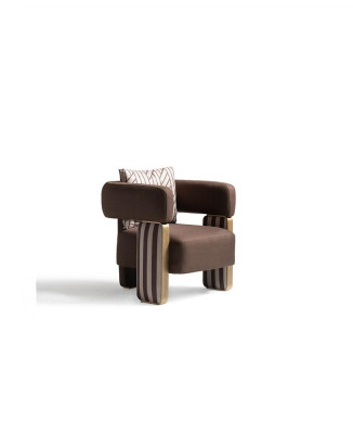 Komplette Couchgarnitur Sofa Sessel Braun Stoffsofa Polstersofa Tisch