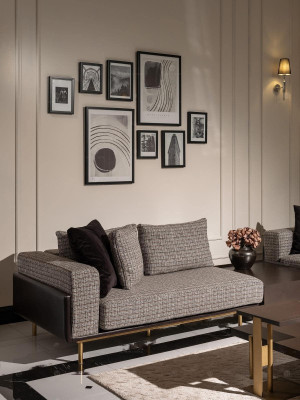 Ecksofa L form Eckgarnitur Großes Sofa Grau Polstersofa Stoffsofa Neu
