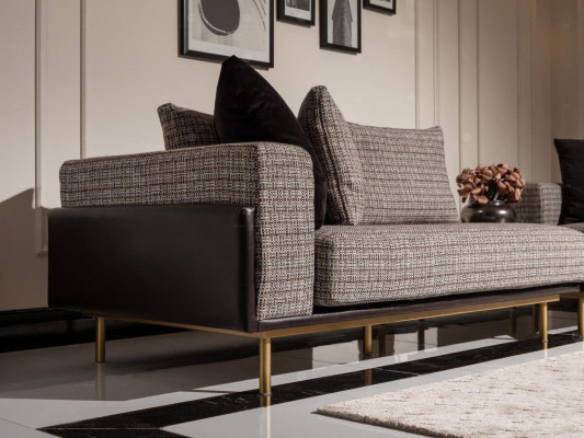 Ecksofa L form Eckgarnitur Großes Sofa Grau Polstersofa Stoffsofa Neu