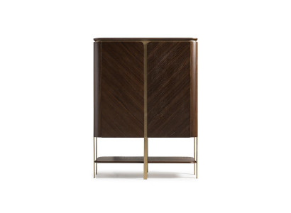 Barschrank Schrank Holzschrank Holz Bar Braun Getränke Design Flaschen