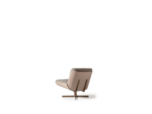 Drehstuhl Sessel Stoff Sitzer Einsitzer Grau Wohnzimmer Clubsessel