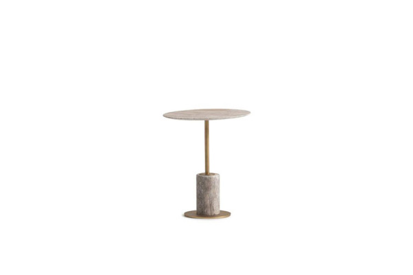 Kaffeetisch Beistelltisch Couchtisch Holz Sofatisch Rund Tisch Grau