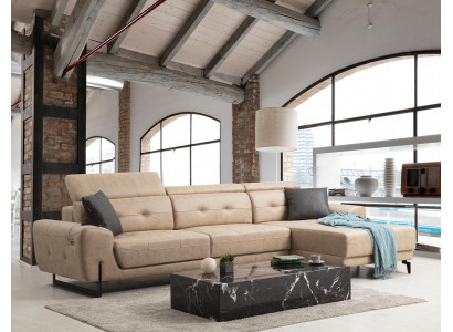 Luxus Wohnzimmer Sofa Couch L-Form Designer Möbel Modern Sitzmöbel Polstermöbel