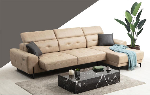 Luxus Wohnzimmer Sofa Couch L-Form Designer Möbel Modern Sitzmöbel Polstermöbel