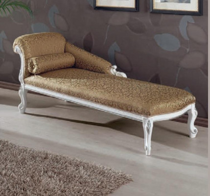 Luxuriöse Chaiselongue Liege Chaiselongue Chaiselongue Art deco Textil Komfort