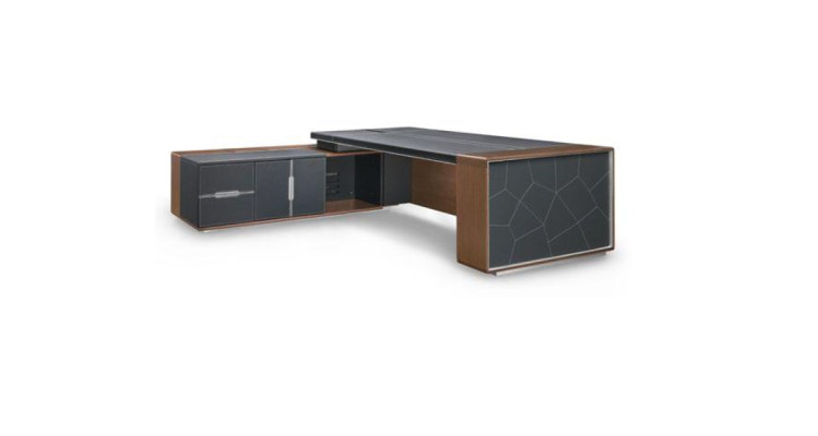Eckschreibtisch Büro Chef Zimmer Möbel Design Schreibtische Deko Praxis