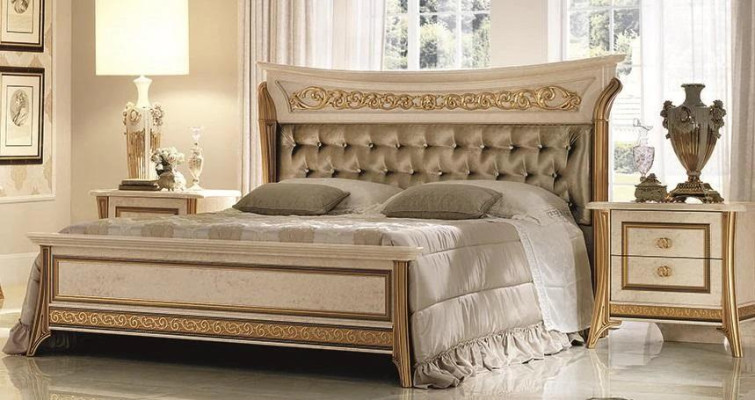 Bett Polsterbett Betten Polster Designer Hotel Doppel 180x200 arredoclassic