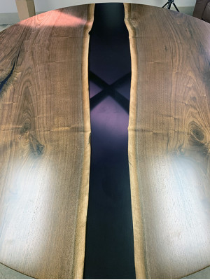 Tisch esstisch tische epoxid harz epoxy echtes holz massive design möbel 150x150