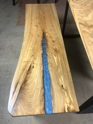 Design Tisch Bank Esstisch Küchentisch Wohnzimmer Tische Bänke Massiv epoxid neu