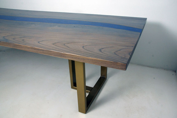 Epoxidharz Esstisch River Table Echtes Holz Massiv Deko Tische 220x100