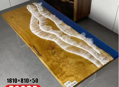 Tische Esstisch Design Tisch Moderne Meer Fluss Möbel 181x81 Epoxid