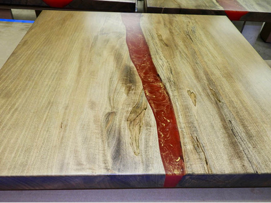 Epoxidharz Epoxy Fluss Maßanfertigung Tisch Echtes Holz Preis 1qm Tische Resin