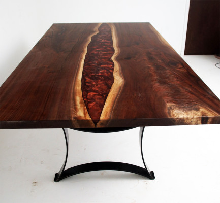 Maßanfertigung Tisch Epoxidharz Epoxy Resin Fluss Holz Echtes Preis 1qm Tische