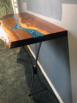 Konsolentisch Design Tisch Kommode Handgefertigter Epoxid Harz Tische