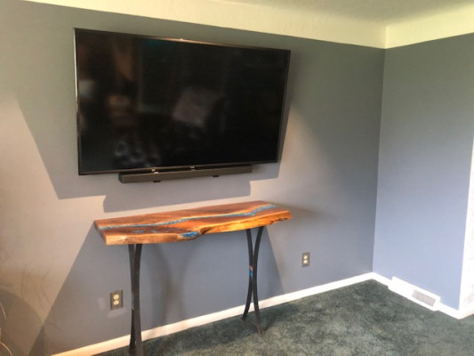 Konsolentisch Design Tisch Kommode Handgefertigter Epoxid Harz Tische