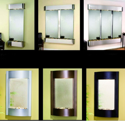 Wand Wasser Water Wall Säule Unterschrank Ragal Vitrine Wasserwände