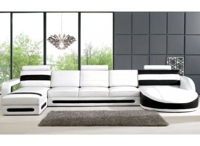 Wohnlandschaft Sofa mit USB Ecksofa Eckcouch Polster Garnitur Eck Ecke Sofas XXL