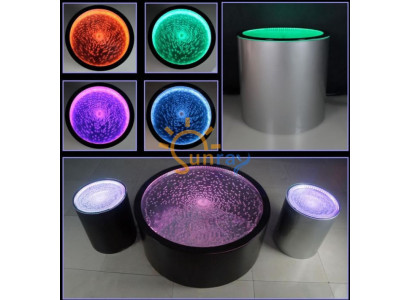 Led Rund Beistelltisch Wasser Wand Bar Theke Regal Möbel Beleuchtete