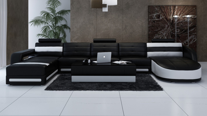 Ecksofa mit ergonomischer Rückenlehne und bequemen Armlehnen