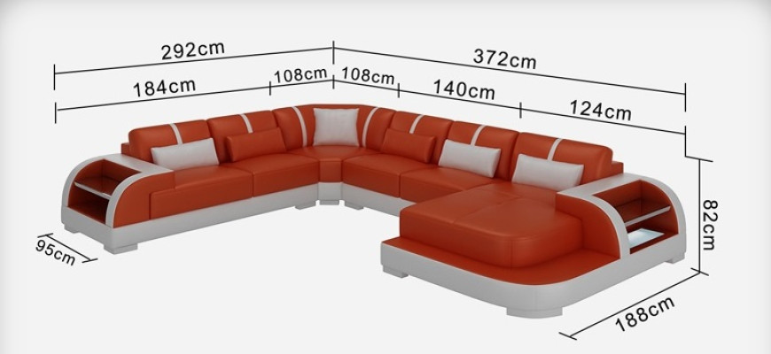 Modern Ledersofa Couch Wohnlandschaft Design Ecksofa Eck Garnitur Sofa Licht USB