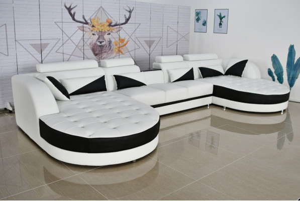 Wohnlandschaft Eck Sofa Design Modern Sofa Couchen Ecksofa U-Form Stoff Couch