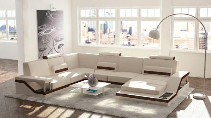 Designer U-Form Couch Ecksofa Polster Garnitur Eckgarnitur Sofa Wohnlandschaft