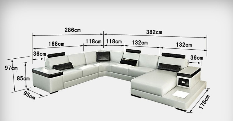 Ledersofa Couch Wohnlandschaft Ecksofa Eck Garnitur Design Modern Neu Sofa L6013