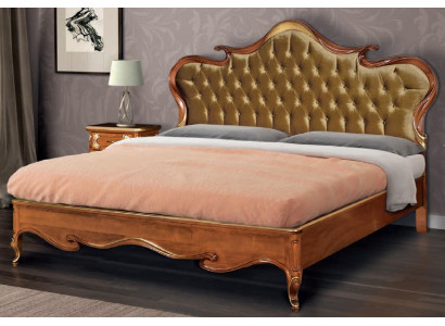 Chesterfield Bett Polster Design Luxus Doppel Hotel Betten Italienische Holz Neu