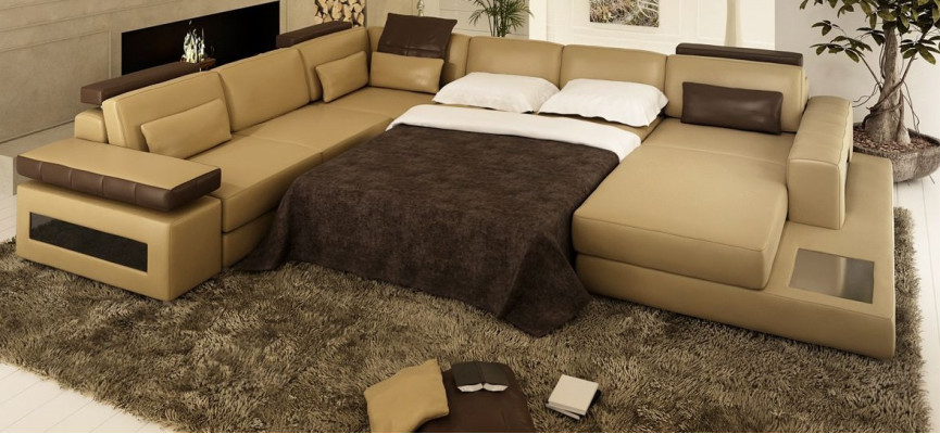 U-Form Couch Design Polster Textil Eck Modern Sofas Wohnlandschaft Ecksofa Stoff