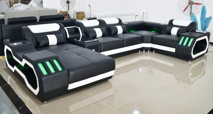 Wohnlandschaft Design Modern Ecksofa U-Form Sofa Wohnlandschaft Neu Polster Sofa