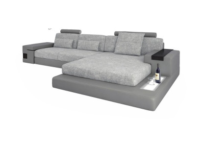 Design Ecksofa Leder L-Form Modern Style Couch Polstermöbel Wohnzimmer Neu