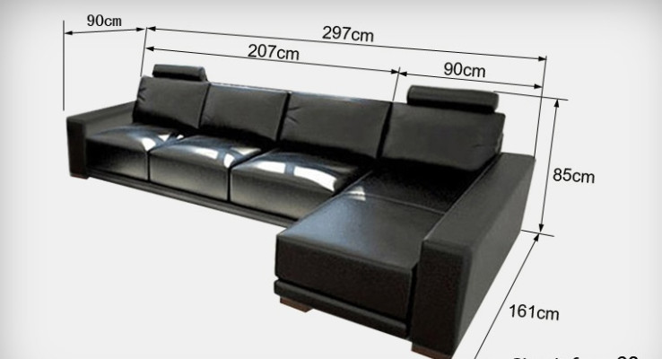 Ledersofa Couch Wohnlandschaft Ecksofa Eck Garnitur Design Modern Sofa A1121C