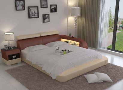 Wasserbett Hotel Doppel Bett Betten Komplett Lederbett Polsterbett Wasser LB8801