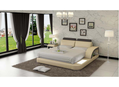 Wasserbett Hotel Doppel Bett Betten Komplett Lederbett Polsterbett Wasser LB8808