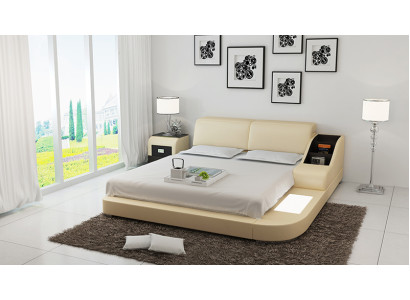Wasserbett Hotel Doppel Bett Betten Komplett Lederbett Polsterbett Wasser LB8815