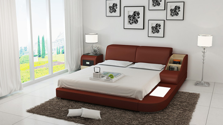 Wasserbett Hotel Doppel Bett Betten Komplett Lederbett Polsterbett Wasser LB8815