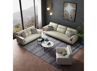 Italienische Designer Möbel Sofagarnitur 321 Sitzer Couch Polster Stoff Textil