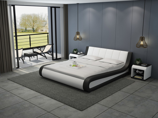 Wasserbett Hotel Doppelbett Betten Komplett Lederbett Polsterbett Wasser + USB