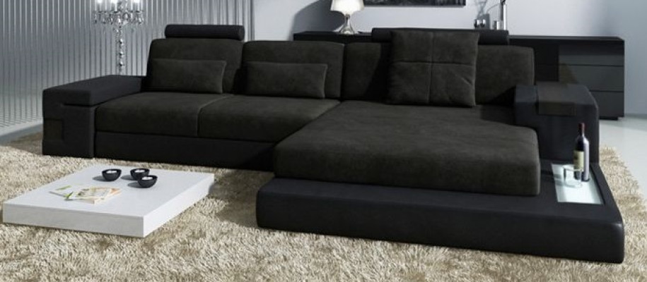  Ecksofa Sofa L-Form Textilsofa Couch Wohnlandschaft Esk Moderne Sofas