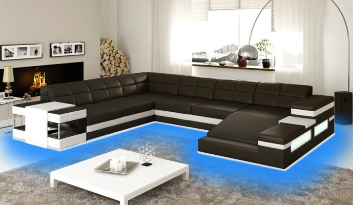 Designersofa Sofa Wohnlandschaft Ecksofa Wohnlandschaft Polster Couch Neu