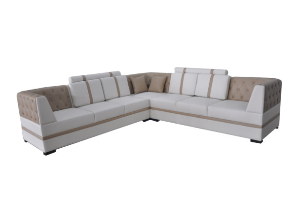 Eck Sofa Couch Polster Ecke Wohn Zimmer Landschaft Designer Deko Couchen