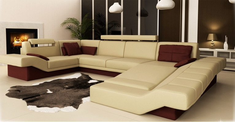 Moderne Eleganz Das neue U-förmige Ecksofa mit exquisiter Polsterung