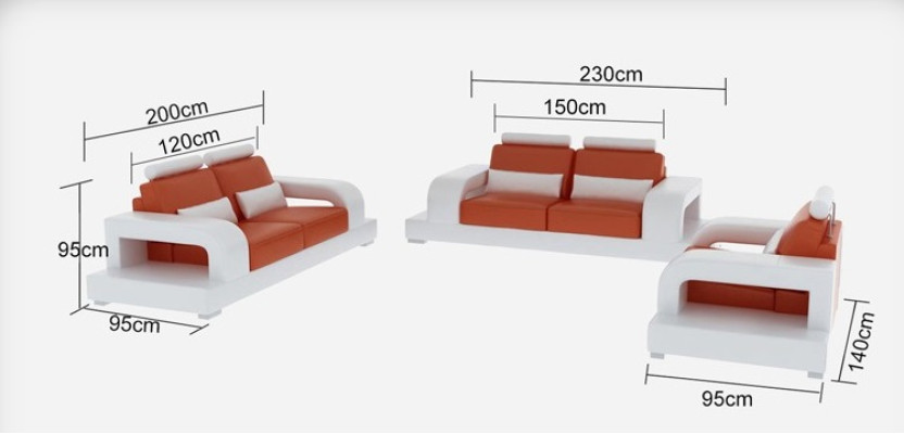 Ledersofa Couch Wohnlandschaft 3+2+1 Sitzer + USB Garnitur Design Modern Sofa