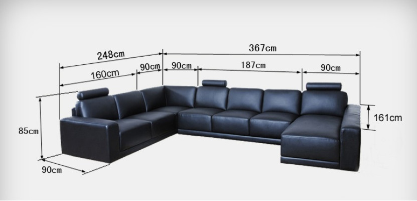 Ledersofa Couch Wohnlandschaft Ecksofa Eck Garnitur Design Modern Sofa mit USB