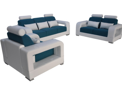 Sofa Couch Polster Wohnlandschaft Sitz Möbel Set Garnitur 3+2+1 Couchen