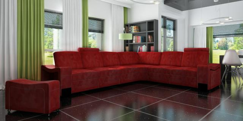 Stoffcouch Sofa Eck Wohnlandschaft Textil Polster Eckcouch Massanfertigung USB