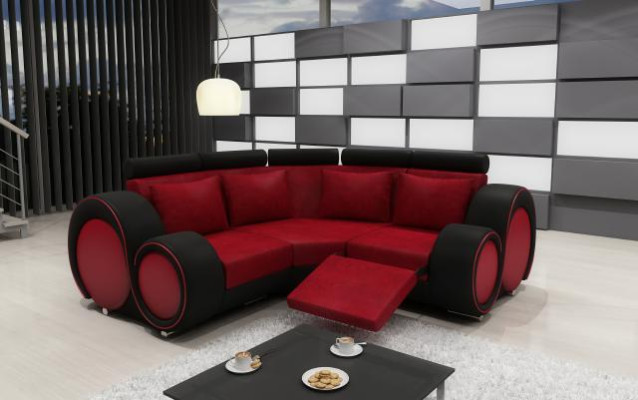 STOFFSOFA TEXTIL WOHNLANDSCHAFT SOFA BERLINX RELAXFUNKTION COUCH ECKSOFA mit USB