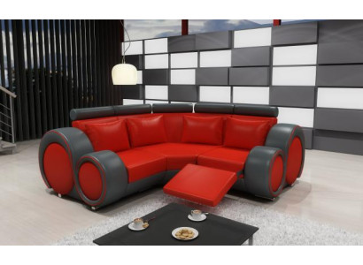 LEDERSOFA WOHNLANDSCHAFT COUCH DESIGN ECKSOFA BERLIN SOFA GARNITUR mit USB