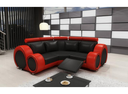 LEDERSOFA mit USB DESIGN ECKSOFA BERLIN SOFA GARNITUR POLSTER Massfertigung Neu