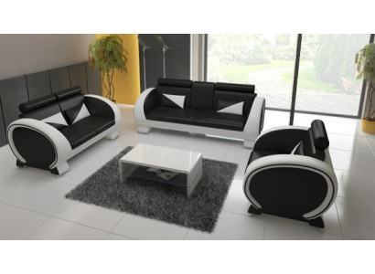 LEDERSOFA 3+1 COUCH POLSTERGARNITUR POLSTER SOFA LEDERSOFA DESIGNERSOFA mit USB